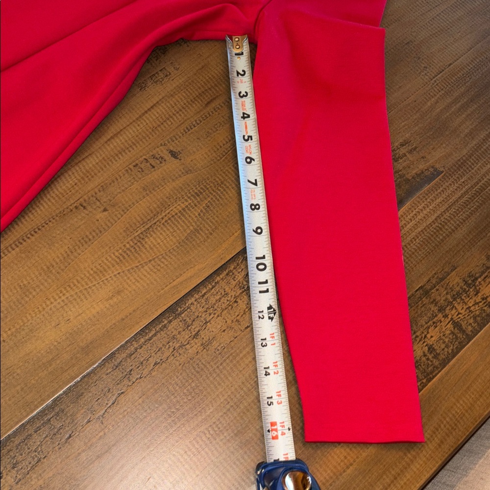 J. Crew Vibrant Red Knit Long Sleeve Dress size 8 nwt special occasion - Picture 6 of 9